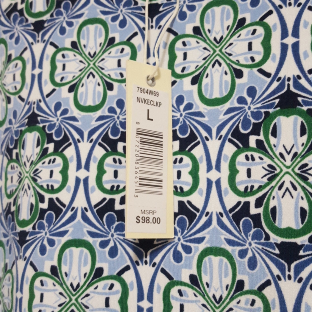 🍀 NWT - Max Studio Lucky Clover swing dress - L